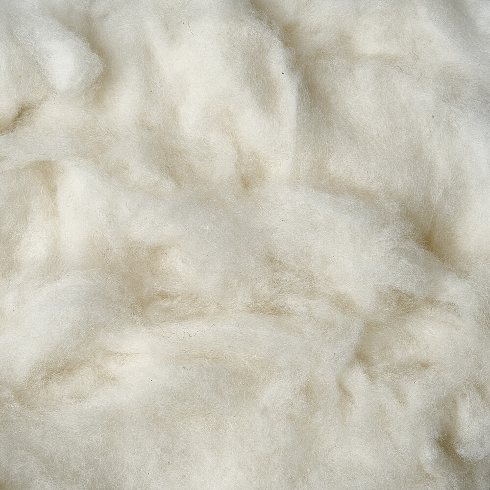 White cashmere fiber