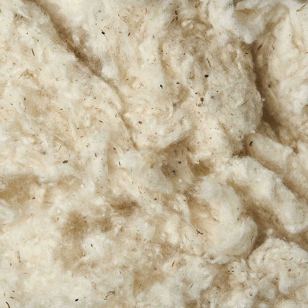 Wool grease and noils fiber